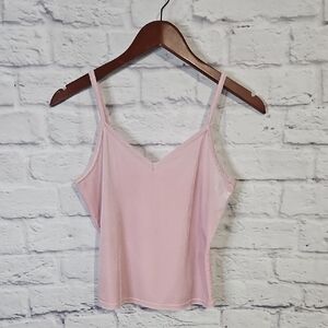 Garage Light Pink Velvet Crop Top